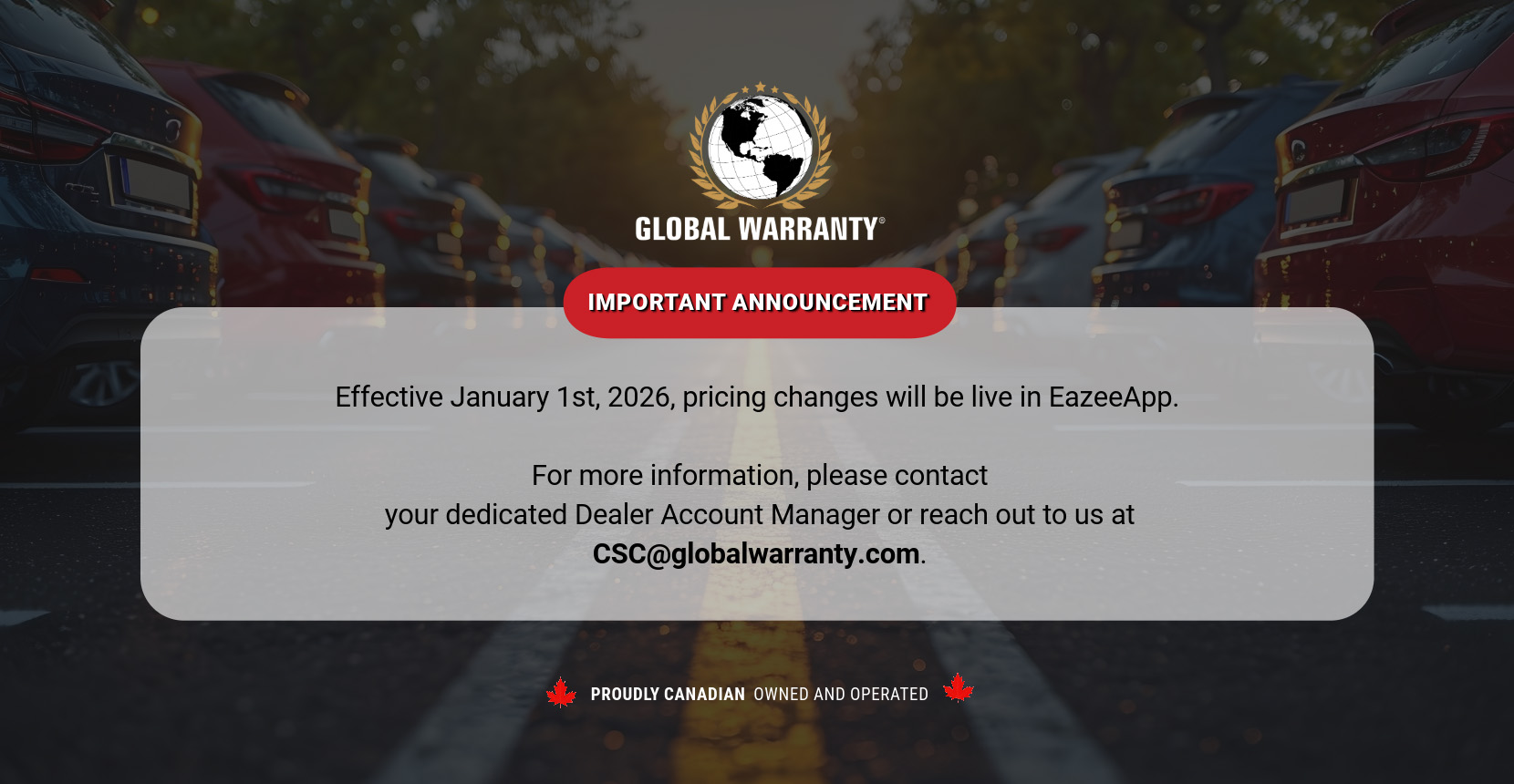 2026 Price Increase